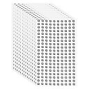 PATIKIL アルファベットステッカー 15枚 13 mm 小文字 Q 粘着式文字ラベル 丸型紙文字サイン スクラ ップブッキング DIYプロジェクト整理用 ...