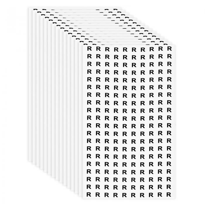 PATIKIL ե٥åȥƥå 15 13 mm ʸ R Ǵ弰ʸ٥ ݷʸ  åץ֥å DIYץ (2...