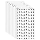 PATIKIL アルファベットステッカー 15枚 13 mm 小文字 V 粘着文字ラベル 丸型紙文字サイン スクラ ップブッキング整理 DIYプロジェクト用 (...