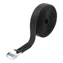 PATIKIL ラッシングストラップ 1インチ x 20フィート タイダウンストラップ カムバックル 調整可能ラチェットストラップ 551ポンド バイク 荷物用 黒