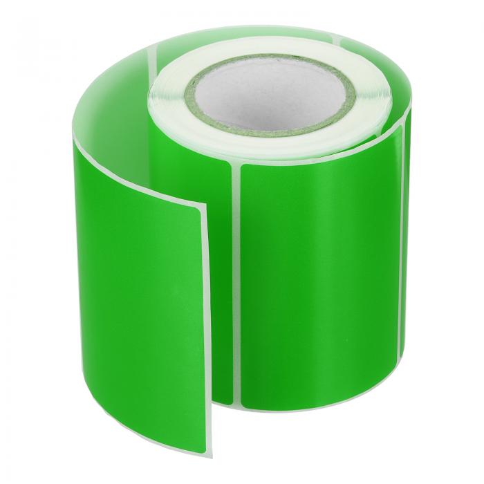 PATIKIL 矩形ラベルステッカー1ロール 3 x 2"のセルフアドヘーシブカラーコーディングラベルサーマルトランスファーラベルロール 事務所インベントリー整理名札用 ロールあたり250枚 緑