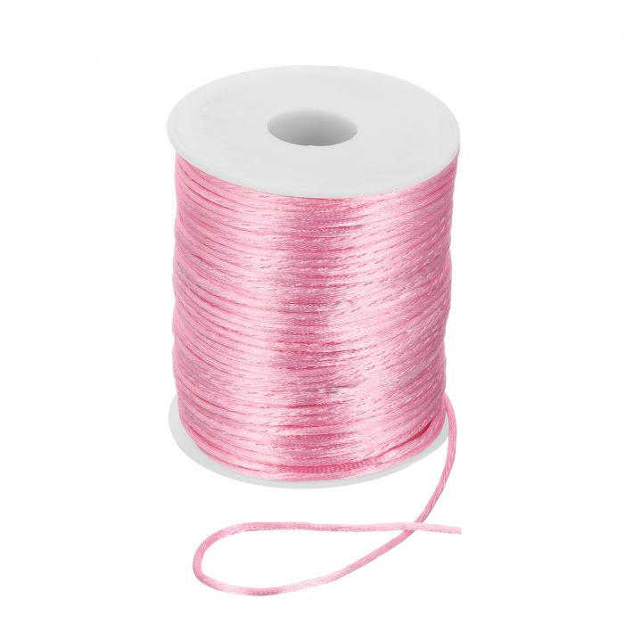 PATIKIL 2mm x 110ヤードのナイロンストリングコード、ビーズサテンストリング、結び目用コード、糸、..