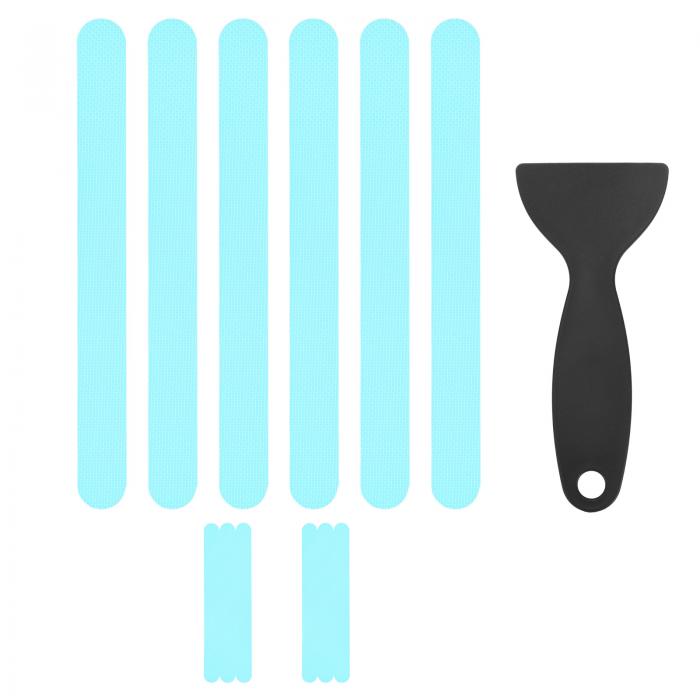 M METERXITY 12個入り アンチスリップシャワーステッカー ブルー バスタブノンスリップステッカー 安全..