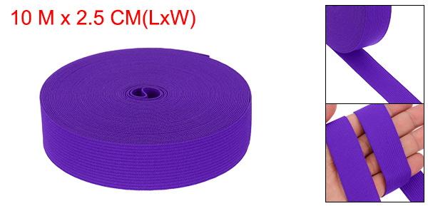 PATIKIL 1インチ x 11ヤードの縫いゴムバンド、高弾性エラスティックコードフラット弾性ストラップニットエラスティックスプール、洋服のウエストバンド、パンツのウエスト用、ダークパープル 2