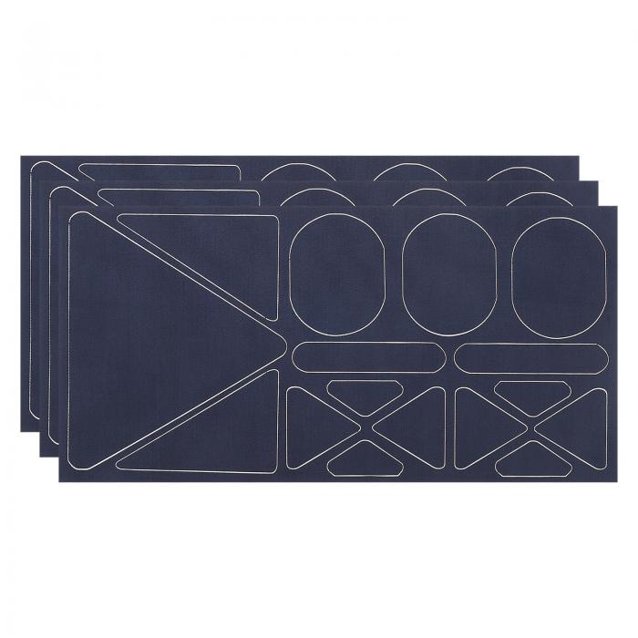 PATIKIL ダウンジャケット修理パッチ 3枚のナイロンパッチ修理キット 自己粘着防水修理パッチテープ コ..