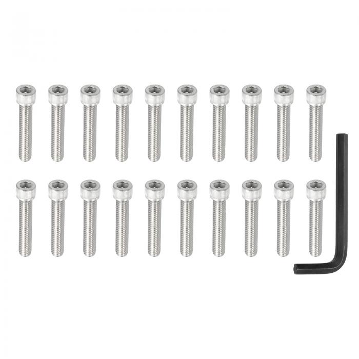 PATIKIL 1-3/4インチ-18 x 1-3/4インチ ソケットヘッドボルト、10個304ステンレス鋼六角ソケットボルト..