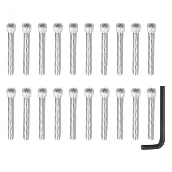 PATIKIL 2-3/4インチ-18 x 2-3/4インチ ソケットヘッドボルト、10個304ステンレス鋼六角ソケットボルト..