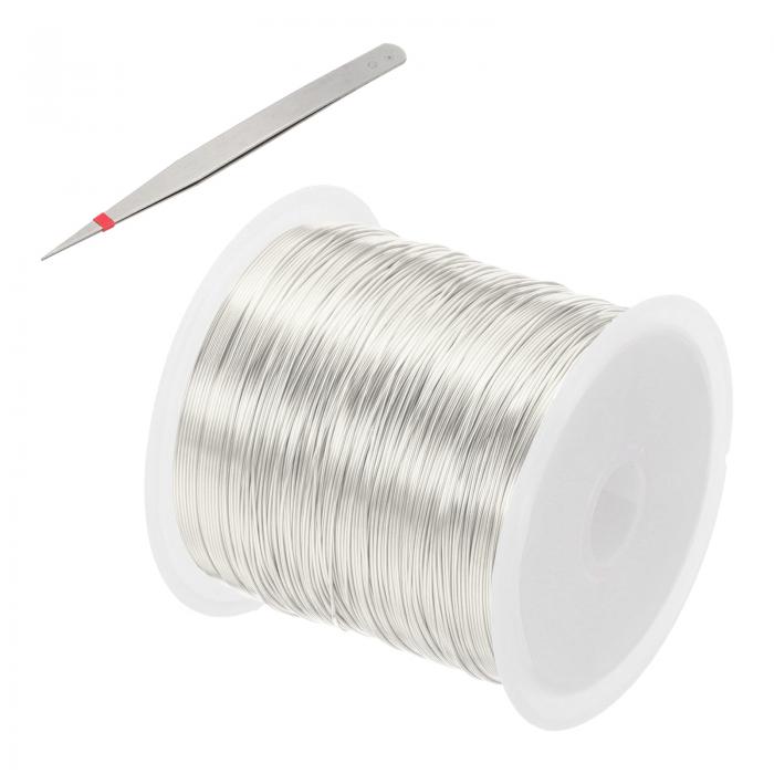 PATIKIL 26ゲージ/0.4 mm 164フィート宝石クラフトワイヤー ビーズ作り用 銅製ワイヤー イヤリング ブ..