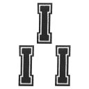 PATIKIL アイロン文字パッチ3パックシェニール文字パッチジーンズ衣類バッグ帽子シャツクラフト修理用刺繍パッチ黒アルファベットI