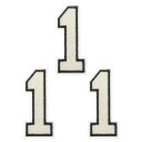 PATIKIL アイロンで付ける数字パッチ3個入りシェニール数字パッチジーンズ衣類バッグ帽子シャツクラフト修理用刺繍パッチホワイトナンバー1