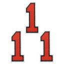 PATIKIL アイロンで付ける数字パッチ3個入りシェニール数字パッチジーンズ衣類バッグ帽子シャツクラフト修理用刺繍パッチ赤い数字1