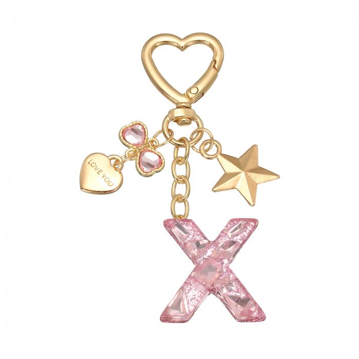 PATIKIL キーチェーン キーホルダー イニシャルレター かわいいデコレーション カップの飾り キーチェーン装飾 バックパック ハンドバッグ 財布用 レター...