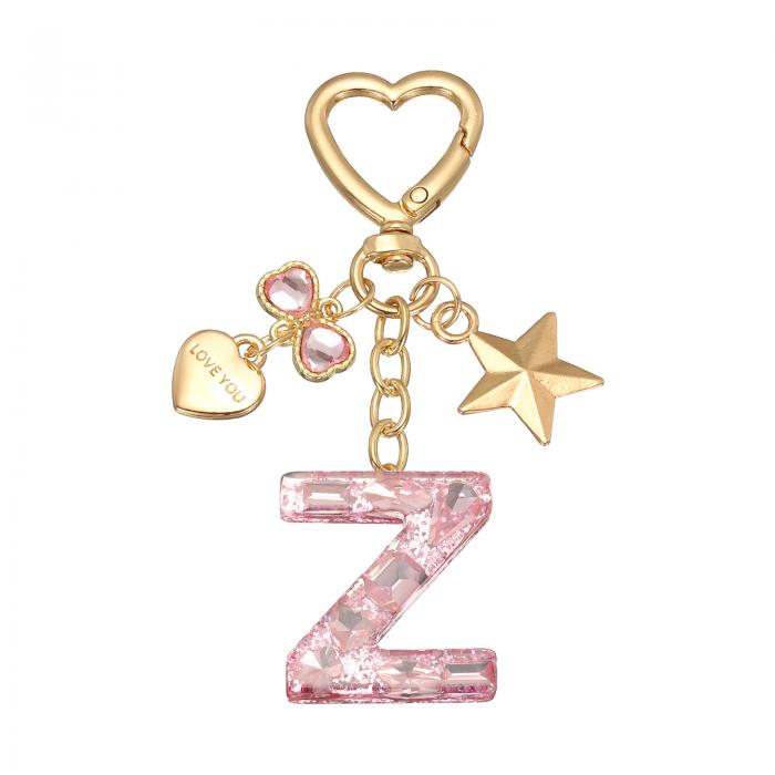 PATIKIL キーチェーン キーホルダー イニシャルレター かわいいデコレーション カップの飾り キーチェーン装飾 バックパック ハンドバッグ 財布用 レター...