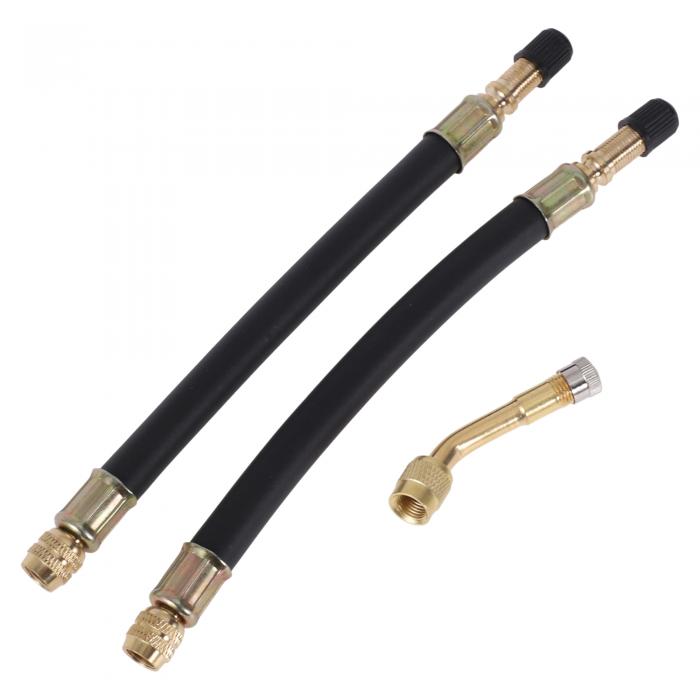 TUCKBOLD 1セット135度の銅製タイヤバルブ延長子 耐久性のあるプラスチック製180mmタイヤバルブ延長子 車両用 オートバイ用 RV用 トラック用 自転車用(4)