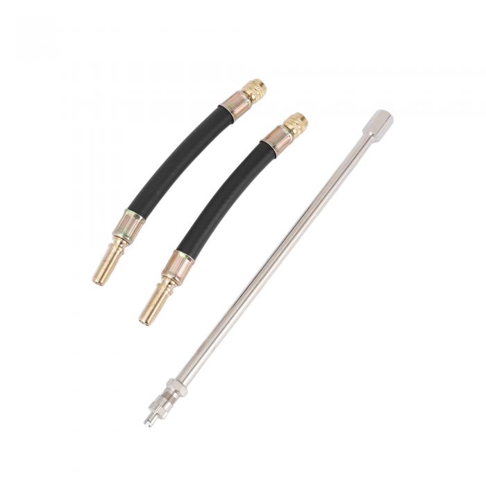 REPAIROCK 1セット180度の柔軟な140mmタイヤバルブ延長用銅製タイヤバルブ延長子車両用バイク