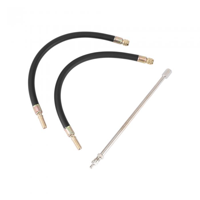 REPAIROCK 1セット180度の銅製タイヤバルブ延長子 車両用モーターサイクルRVトラックバイク用の柔軟な3..