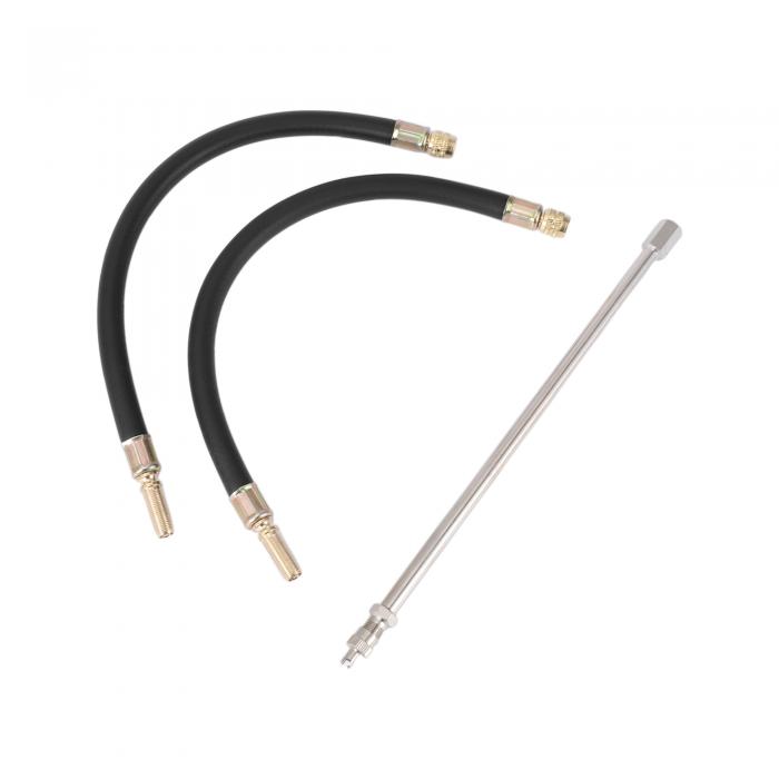 REPAIROCK 1セット180度の柔軟な300mmタイヤバルブ延長付き銅製タイヤバルブ延長車両用バイク