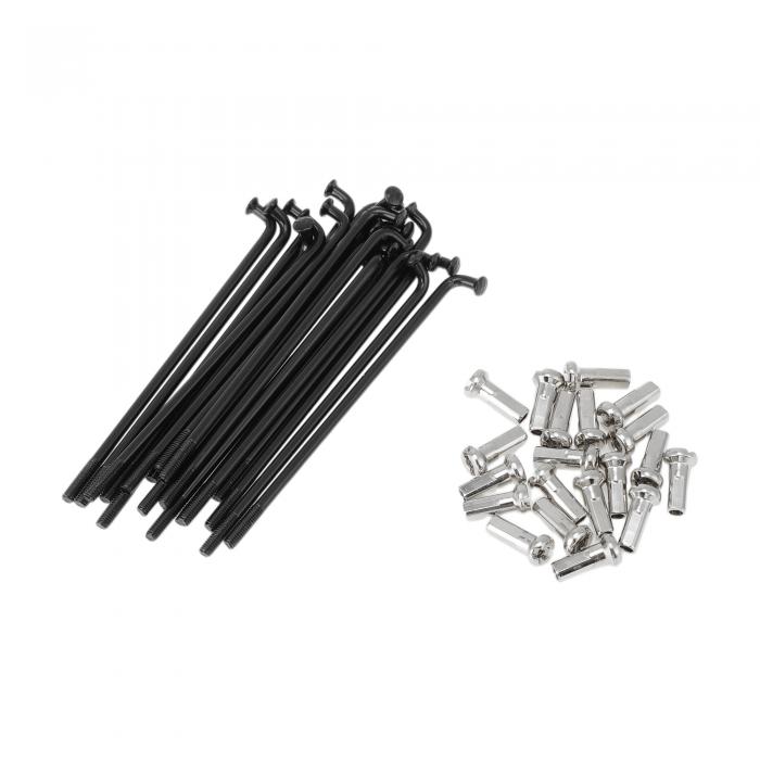 INFINAUTO 20セット13G自転車スポーク69mm自転車ホイールスポーク304ステンレススチールブラック