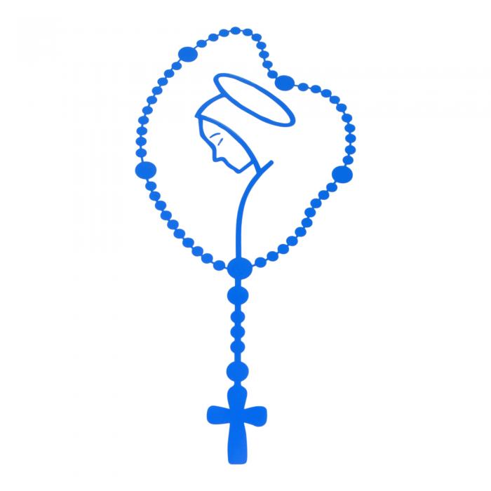 Motoforti 反射バンパーデカール 反射ブルー スクエア クロスの姉妹 反射カーステッカー パーソナライ..