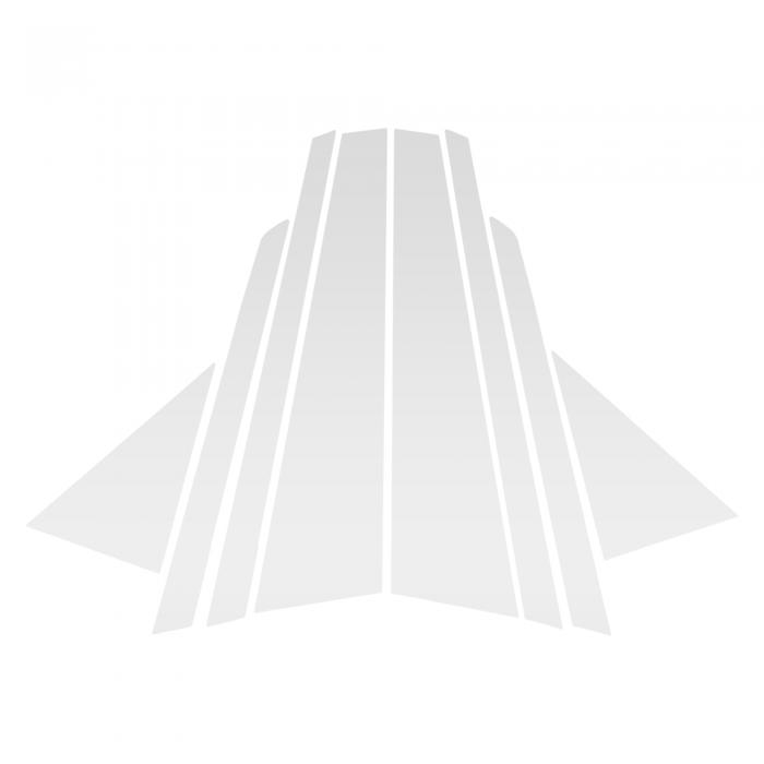 A ABSOPRO ドアピラーウィンドウトリムアンチスクラッチステッカーピラーポスト ドアアウターエクステリアカバー Audiに対応 A4L 2004-2008 シルバートーン 8個 フロント左右