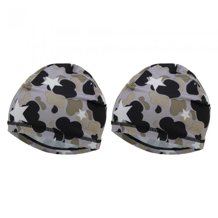 TUCKBOLD サイクリング用帽子 吸汗 通気性 ハードハットライナー ミ-ルクシルク生地 アイスフィーリング補助 ブラウン 24x19cm 2個