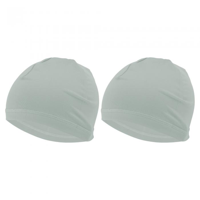 TUCKBOLD サイクリング用帽子 吸汗 通気性 ハードハットライナー ミ-ルクシルク生地 ライトグレー 24x17cm 2個