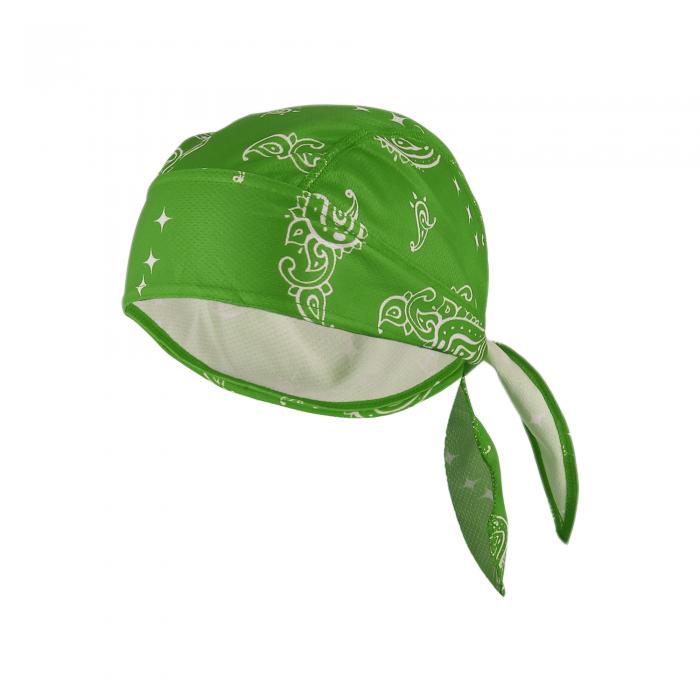 Hihaha サイクリング用 帽子 汗をかいても速乾 通 気性抜群 ハードハットライナー バイクシルクメッシュ生地 グリーン 27x34cm 1枚