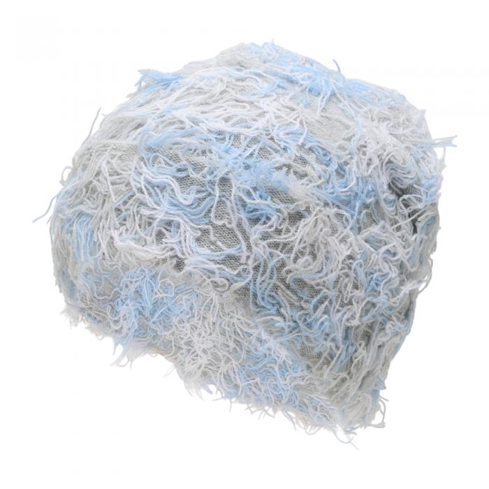 Motoforti サイクリングハット 保温 ハードハットライナー アクリル生地 グレー ホワイト ブルー 25x22cm 1個