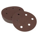 Hihaha サンドペーパーフック&ループサンディングシート125x125mm レッド320番目のラウンド効率的な研削および研磨自動車製造および修理木工作品