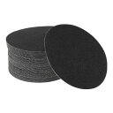HEROFFIX サンドペーパーフック&ループサンディングシート125x125mmブラック120番目のラウンド効率的な研磨および研磨自動車製造および修理木工作品