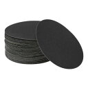 HEROFFIX サンドペーパーフック&ループサンディングシート125x125mmブラック240番目のラウンド効率的な研削および研磨自動車製造および修理木工作品