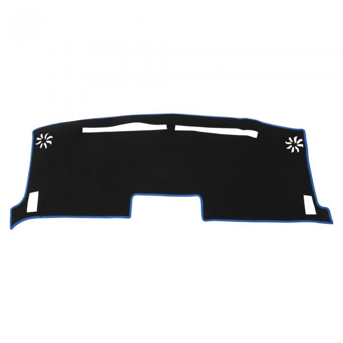 FUELHOOD 日産に対応 モコ用 MG33S用 ダッシュボードマット ダッシュボードカバー 車種専用設計 保護マット 日焼け対策 遮熱 映り込み軽減 傷防止 滑り止め 視界がクリア インテリアアクセサリー 内装パーツ カー用品 ポリエステル素材 1Pセット ブラック ブルーライン