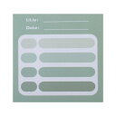 GLIDESMOOTH 付箋 メモ帳 メモ用紙 シール 便利シール 文房具 可愛い 強粘着 多機能 しおり 勉強 仕事 オフィス用 1冊50枚 緑 多色