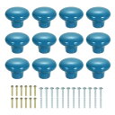 uxcell 12個のセラミックキャビネットノブ 38mm/1.5