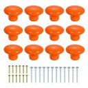 uxcell セラミック製キャビネットノブ12個 32mm/1.26