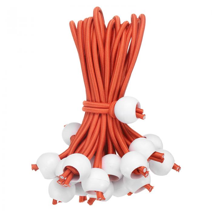 uxcell 6" ボールバンジーコード 20個セット ボール付きバンジーコード テント キャンプ タープ ポスタ..