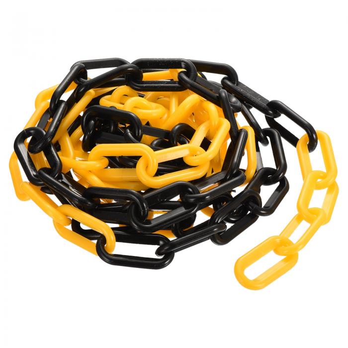 uxcell プラスチックチェーンリンク 1.9インチ10フィートプラスチックバリアチェーンセーフティーチェ..