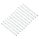 uxcell 引き出しスライド 12個235mm - プラスチック引き出しレール キャビネット引き出しベッドサイドテーブルワードローブドレッサー用 サイドマウント溝入りガイドレール(ホワイト)