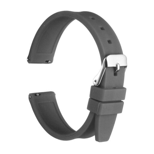 uxcell 16mm クイックリリースフレキシブルな柔らかいシリコンウォッチバンド ステンレススチール シルバークラ スプ付き交換用リストバンド 男性用女性用 グレー uxcell 16mm クイックリリースフレキシブルな柔らかいシリコンウォッチバンド ステンレススチール シルバークラ スプ付き交換用リストバンド 男性用女性用 グレー