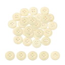 uxcell 100個入り 木製ボタン 12.5mm(1/2