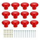 uxcell セラミック製キャビネットノブ12個 32mm/1.26