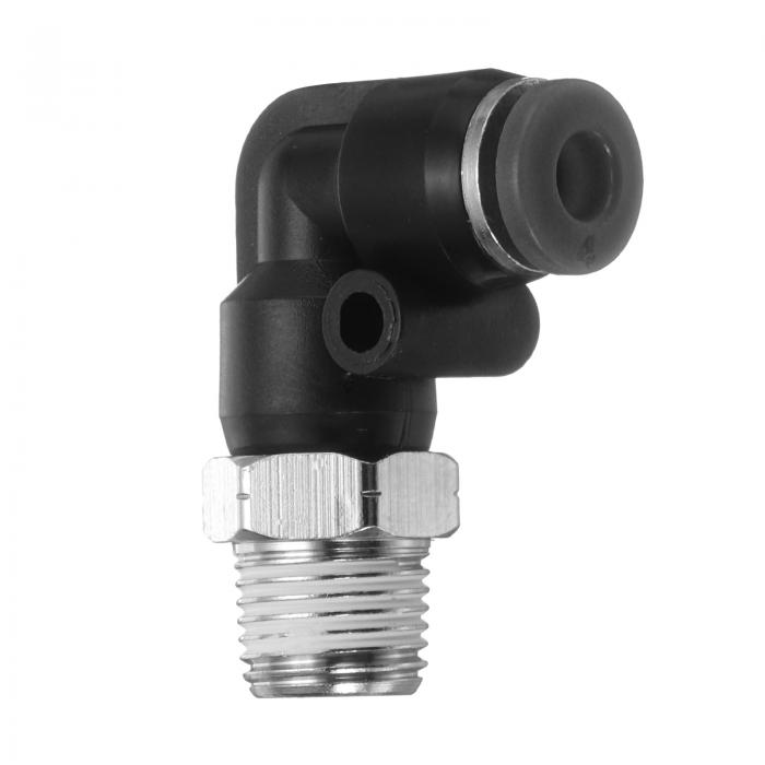 uxcell プッシュ・トゥ・コネクト・フィッティングス メールエルボ 5/32インチチューブOD  ...