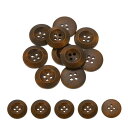 uxcell 木製ボタン 100個 20mm(13/16