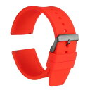 uxcell 28mm シリコンウォッチバンド クイックリリース 柔軟で柔らかいラバーウォッチストラップ ステンレススチール 黒クラ スプ付き メンズ・レディー...