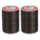 uxcell 丸いレザー縫製ワックス糸 85m / 93ヤード ポリエステルワックスストリング 0.65mm ワックスステッチコード レザークラフト ブックバイ...