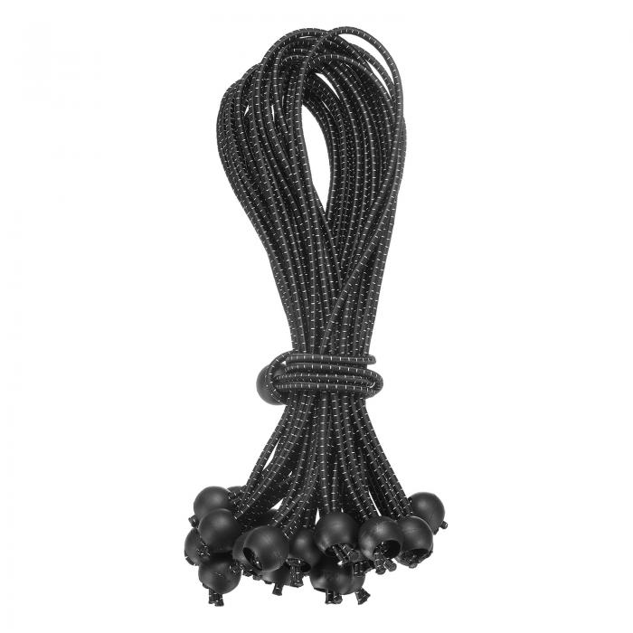 uxcell 12" ボールバンジーコード 25個セット ボール付きバンジーコード タープ テント キャンプ ポス..