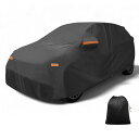 X AUTOHAUX カーカバーアウトドア 防水 日光 雨 雪 雹 保護 左側ドアジッパー 210D-PU Hyundaiに対応 アイオニック6