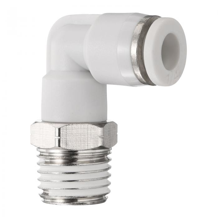 uxcell プッシュ トゥ コネクト フィッティング メールエルボ 1/4