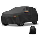 X AUTOHAUX カーカバー 屋外用防水 日光 雨 雪 雹 保護 左側ドアジッパー付き 210D-PU Hondaに対応パスポート用