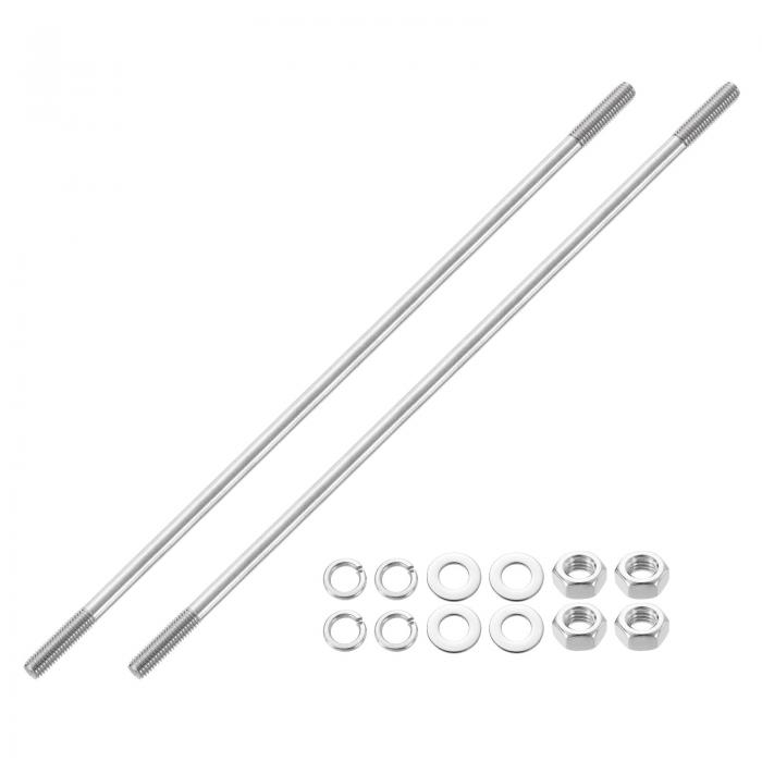 uxcell 2pcs ֥륨ɥåɥܥ M8x300mm 304ƥ쥹ǥ奢륹åɥåɥܥ ʥåȤӥեåȡåå㡼 ϥƥʥѥ֥륨ɥåɥåɥܥ